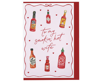 Hot Sauce Valentines Day Card For Wife, 3 of 3