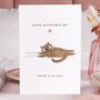 Funny Cat 'You're Claw-some' Valentine Card, thumbnail 2 of 5