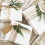 Plain Matt White Christmas Wrapping Paper Roll 10m Roll, thumbnail 1 of 12
