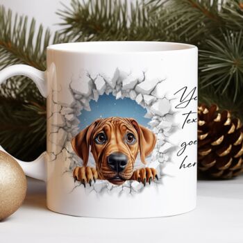 Personalised Christmas Rhodesian Ridgeback Break Through, 8 of 10