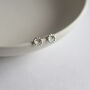 Silver Bobble Ring Studs, thumbnail 2 of 4