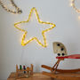 Large Star Night Light With Pom Poms, thumbnail 2 of 5
