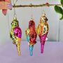 Colourful Glass Parrot Decoration, thumbnail 3 of 3