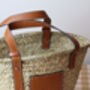 Personalised Monogram Straw Basket Bag, thumbnail 3 of 8
