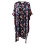 'Cleo' Navy Folk Floral Kaftan, thumbnail 10 of 10
