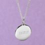 Personalised Men's Sterling Silver Pebble Necklace, thumbnail 6 of 8