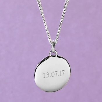 Personalised Men's Sterling Silver Pebble Necklace, 6 of 8