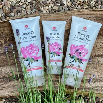 Rose And Lavender Aromatherapy Shampoo And Conditioner Set, 4 of 4