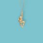 Cheeky Monkey Necklace In 18ct Gold Plated Silver, thumbnail 3 of 12