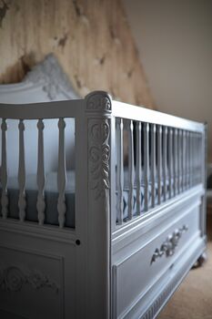 Handcrafted Louis French Style Cot Bed, 3 of 6