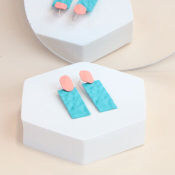 Frosted Clay Drop Earrings, 3 of 6