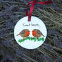 Robin Couple Christmas Tree Ornament, thumbnail 1 of 4