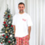 Family Christmas Garland Print Embroidered Personalised Pyjamas, thumbnail 6 of 12