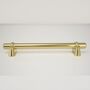 Solid Brass Bar Pull With Solid Brass Extenders, thumbnail 2 of 4