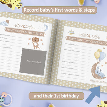 Personalised Baby Memory Book, 10 of 12