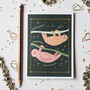Jungle Sloth Christmas Card, thumbnail 2 of 4