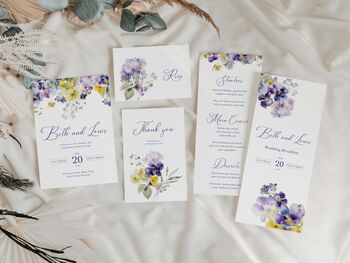 Violet Wedding Save The Dates, 4 of 4