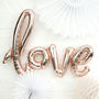 Rose Gold Script Love Balloon Party Decoration, thumbnail 2 of 4