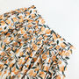 Peach Print Cotton Midi Skirt, thumbnail 3 of 5