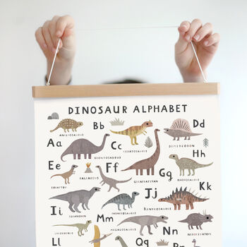 Personalised Dinosaur Alphabet Print, 5 of 8