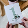 Personalised Children's Birthday Card Tractor, thumbnail 2 of 8