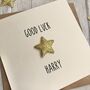 Good Luck Glitter Star Personalised Card, thumbnail 4 of 4