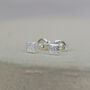 Sterling Silver Mini Square Studs, thumbnail 2 of 9