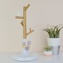 Personalised Jewellery Stand Wood And White Bird, thumbnail 3 of 7