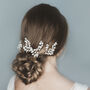 Set Of Five Pearl Sprig Wedding Hair Pins, thumbnail 2 of 3