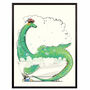 Loch Ness Monster In The Bath Poster, thumbnail 4 of 7