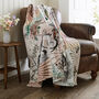 Luxury Sakura Sunshade Printed Soft Throw, thumbnail 1 of 3