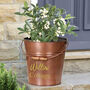 Personalised Vintage Copper Garden Bucket Planter, thumbnail 1 of 8