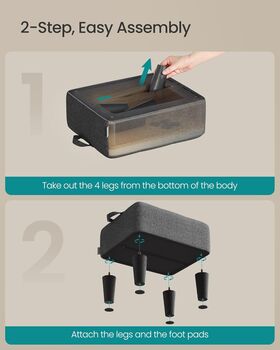 Ottoman Footstool Cushion Seat Stool, 5 of 6