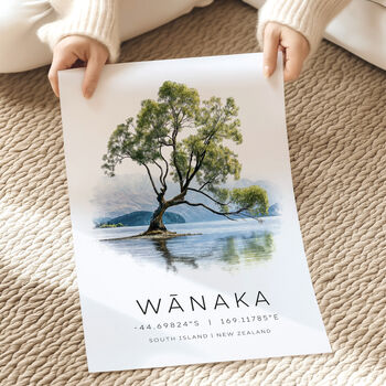 Wanaka New Zealand Travel Poster, 2 of 7