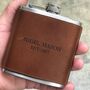 Personalised Leather Hip Flask, Shooting Accessory, thumbnail 6 of 9