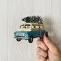 Bedford Cream And Blue Van With Christmas Tree, thumbnail 2 of 2
