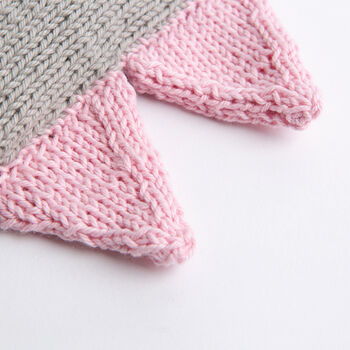 Dinosaur Baby Bonnet Easy Knitting Kit, 6 of 12