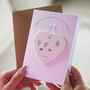 Personalised New Baby Birth Flower Keepsake Card, thumbnail 2 of 3