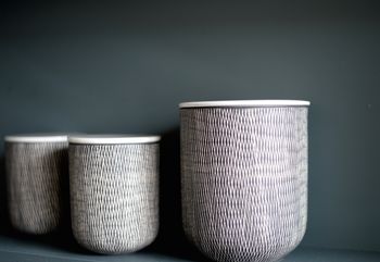 Ceramic Black And White Storage Jars, 4 of 4
