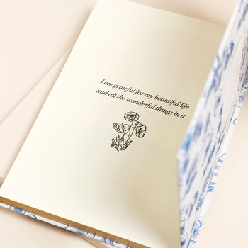 Blue Wildflower Self Care Daily Gratitude Journal, 5 of 6