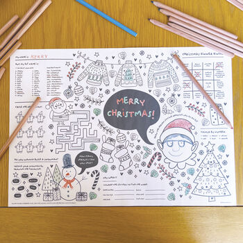 Six Christmas Activity Placemats, Not Just For Kids, 10 of 10