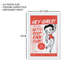 Betty Boop Join The Fan Club Print, thumbnail 2 of 3