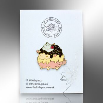 Sundae Cotton Puff Sheep Hard Enamel Pin, Gifts For Kids, 4 of 8