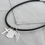 Personalised Sterling Silver Karma Dog Tag Necklace, thumbnail 3 of 10
