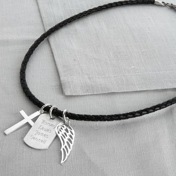 Personalised Sterling Silver Karma Dog Tag Necklace, 3 of 10