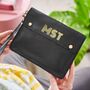 Large Initials Leather Travel Wallet, thumbnail 2 of 3