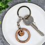 Personalised Coordinate And Initial Keyring, thumbnail 5 of 5