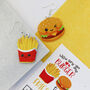 You Are The Burger To My Fries Valentine's Earrings, thumbnail 1 of 12