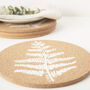 Cork Placemats And Coasters | Fern, thumbnail 1 of 6