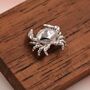 Sterling Silver Crab Stud Earrings, thumbnail 2 of 12